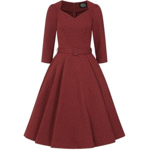 Swing jurk - Hearts & Roses - Rood/Oranje