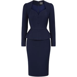 Glamour Bunny - Business Babe - Kokerjurk - Blauw