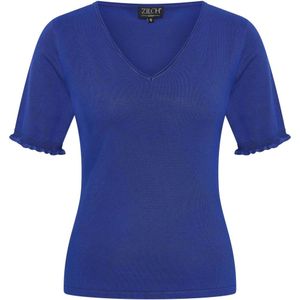 Top - Zilch - Blauw/Donkerblauw - Maat XS