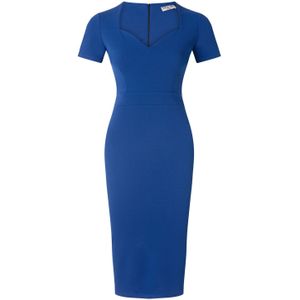 Strakke jurk - Vintage Chic for Topvintage (Blauw)