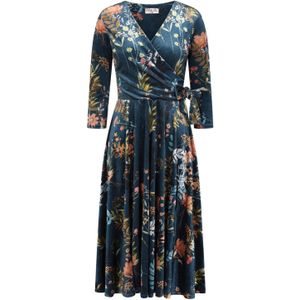 Swing - Vintage Chic for Topvintage - Jurk - Blauw/Donkerblauw/Multicolour