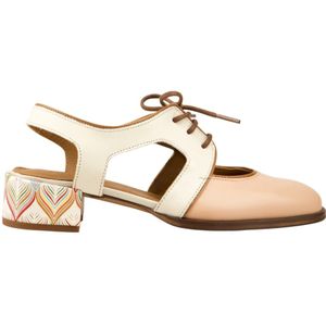 Sandalen dames - Nemonic - Roze/Creme - Maat 39