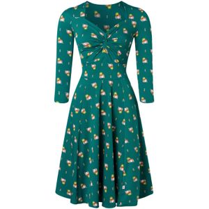 Blauw jurkje - Blutsgeschwister - Groen/Multicolour - Maat XS