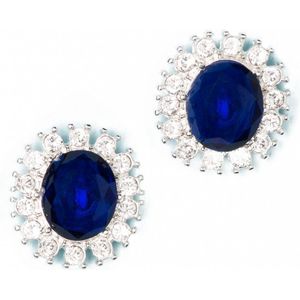 Vest dames - Lovely - Blauw/Zilver - Maat One size