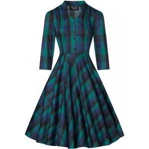 Swing jurk - Hearts & Roses - Groen