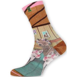 XPOOOS - Dames Sokken - Multi - Vochtregulerend - OEKO-TEX Standard 100