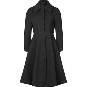 Mantel dames - Hearts & Roses - Zwart