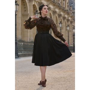 Swing jurk - Miss Candyfloss - Zwart