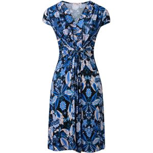Swing jurk - Vintage Chic for Topvintage - Blauw/Multicolour