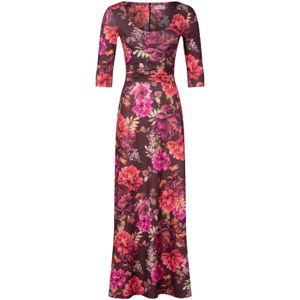 Maxi jurk - Vintage Chic for Topvintage - Bordeauxrood/Multicolour