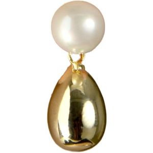 Oorbellen dames - Day&Eve by Go Dutch Label - Creme/Goud - Maat One size