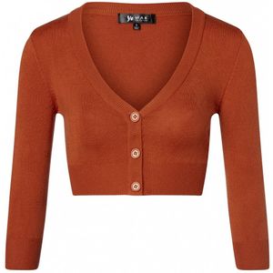 Vest dames - Mak Sweater - Oranje - Maat S