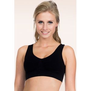 MAGIC Bodyfashion niet-voorgevormde bh top Comfort Bra zwart