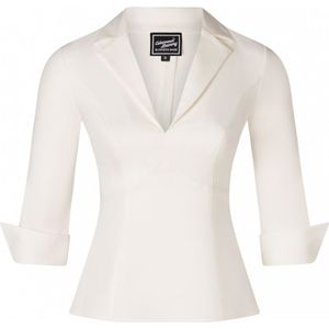 Glamour Bunny Business Babe -  Blouse (Wit)