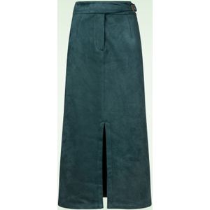 Strakke rok - Surkana - Blauw/Groen - Maat XS