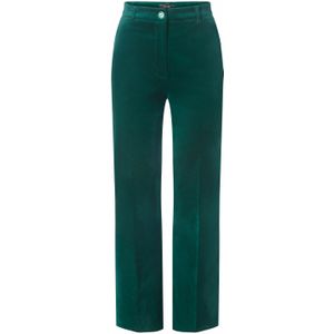 King Louie High Waist Flared Broek Marcie Turquoise