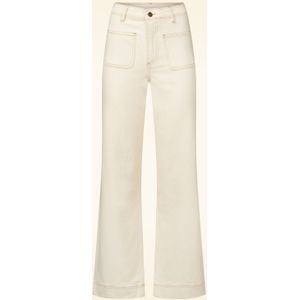 Surkana - Maureen - Jeans - Wit/Creme - Hoge Taille - Flared Pijpen