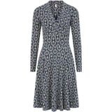 Blutsgeschwister - Swing - Jurk - Blauw - Knie-lange Rok - V-halslijn