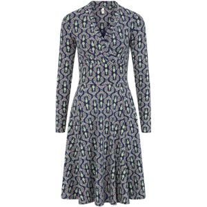 Blutsgeschwister - Swing - Jurk - Blauw - Knie-lange Rok - V-halslijn