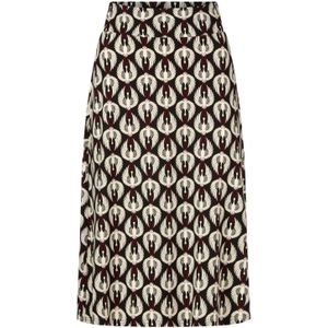 Blutsgeschwister - A-lijn Rok - Zwart/Wit