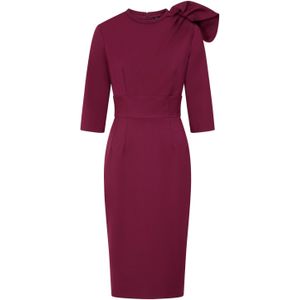 Strakke jurk - Vintage Diva - Rood/Bordeauxrood