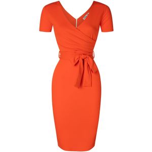 Strakke jurk - Vintage Chic for Topvintage (Oranje)