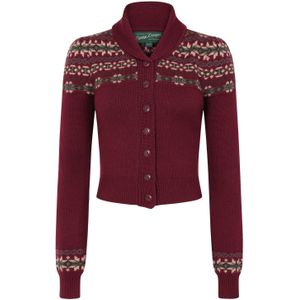 Vest dames - Emmy Design - Rood/Bordeauxrood/Multicolour