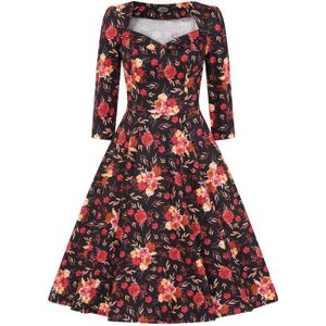 Swing jurk - Hearts & Roses - Rood/Bordeauxrood/Blauw/Donkerblauw/Multicolour