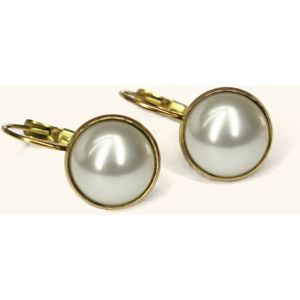 Oorbellen dames - Urban Hippies - Wit/Goud - Maat One size
