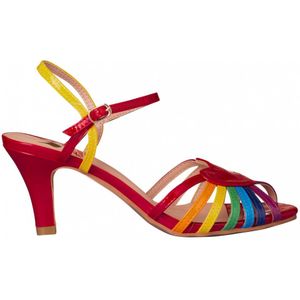 Sandalen dames - Banned Retro - Rood/Multicolour - Maat 41
