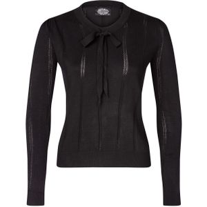Trui dames - Hearts & Roses - Zwart