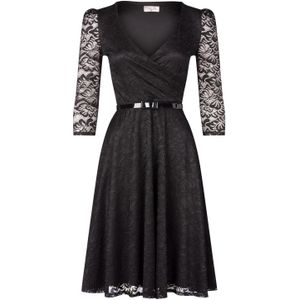 Swing jurk - Vintage Chic for Topvintage - Zwart