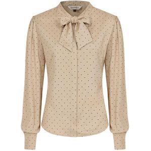 Banned Retro - Blouse - Bruin/Beige
