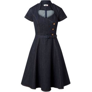 Swing jurk - Rock-a-Booty - Blauw/Donkerblauw