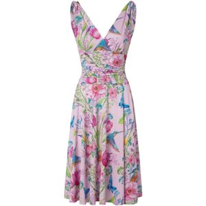 Swing jurk - Vintage Chic for Topvintage - Roze/Multicolour - Maat 16