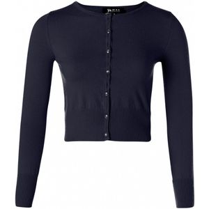 Vest dames - Mak Sweater - Blauw/Donkerblauw - Maat L