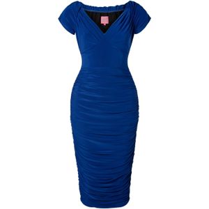 Strakke jurk - Glamour Bunny - Blauw/Kobalt - Maat S