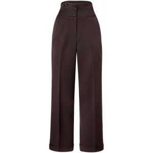 Pantalon dames - Banned Retro - Bruin - Maat M