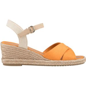 Sandalen dames - Tamaris - Beige/Oranje - Maat 36
