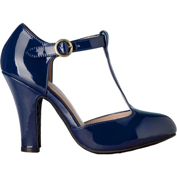 Blauwe hakken met bandje discount