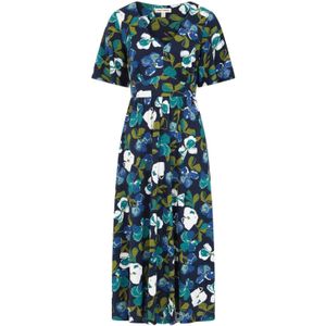 Seasalt - Midaxi Jurk - Blauw/Multicolour - Organische Katoen