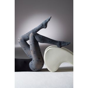 Gipsy - Panty - Grijs - 60 Denier - Met Bloemen en Vogels