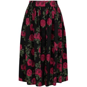 Swing rok - Banned Retro - Zwart/Rood