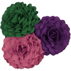 Broche  - Urban Hippies - Groen/Donkergroen/Paars/Roze