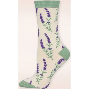 Kousjes & Sokken - Socksmith - Groen/Paars/Creme