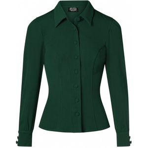 Blouse dames - Hearts & Roses - Groen/Donkergroen