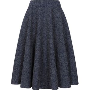 Swing rok - Banned Retro - Blauw/Donkerblauw