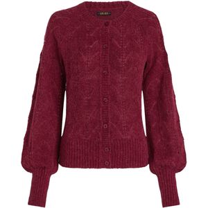 King Louie - Cardigan - Rood/Bordeauxrood