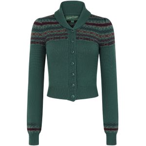 Vest dames - Emmy Design - Groen/Donkergroen/Multicolour