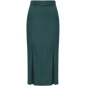 Strakke rok - Emmy Design - Blauw/Groen/Donkergroen